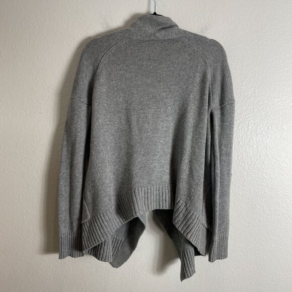 Vince Womens Small Gray Open Front Waterfall Cardigan Wool Cashmere Sweater - Picture 10 of 10
